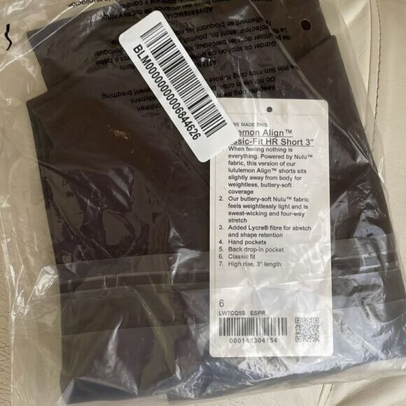 LULULEMON align classic fit 3” high rise espresso BROWN size 4 6 8 NWT Perfect - Picture 8 of 8